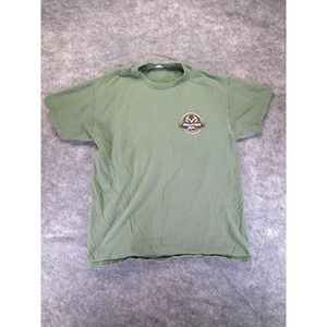 Realtree shirt mens Large Camouflage green Xtra logo pre-owned short sleeve